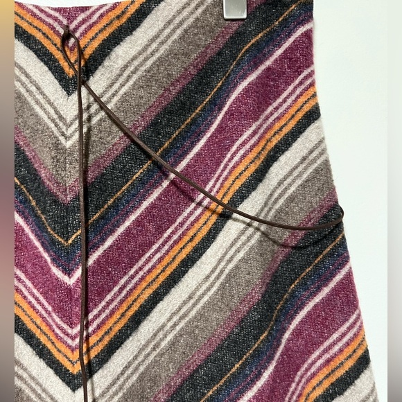 Zara Multicolor Chevron Midi Skirt - Picture 8 of 12